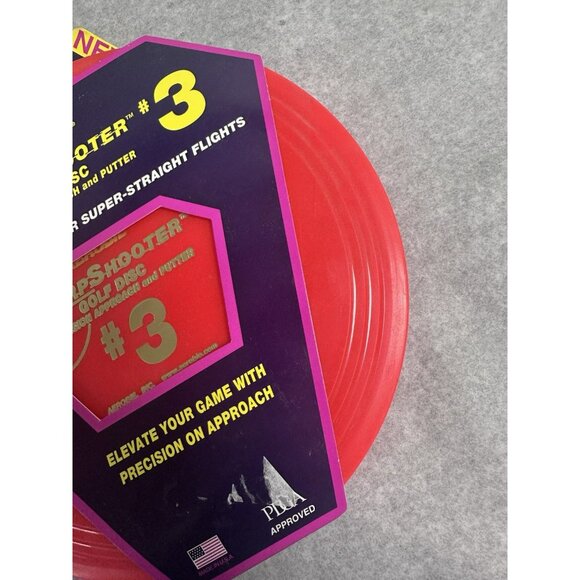 Aerobie Sharp Shooter #3 Golf Disc - Precision Putter & Approach | New!‎ Red - Picture 4 of 5